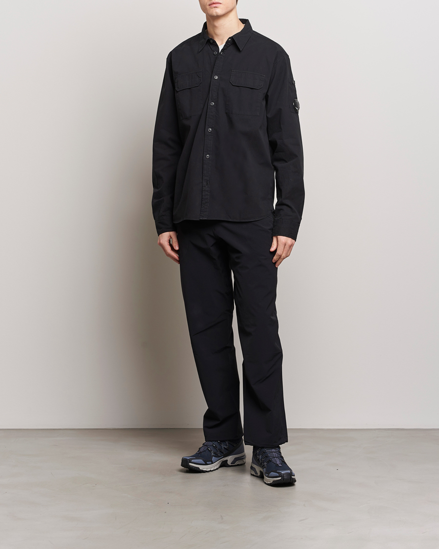 Herren | Hemden | C.P. Company | Long Sleeve Gabardine Pocket Shirt Black