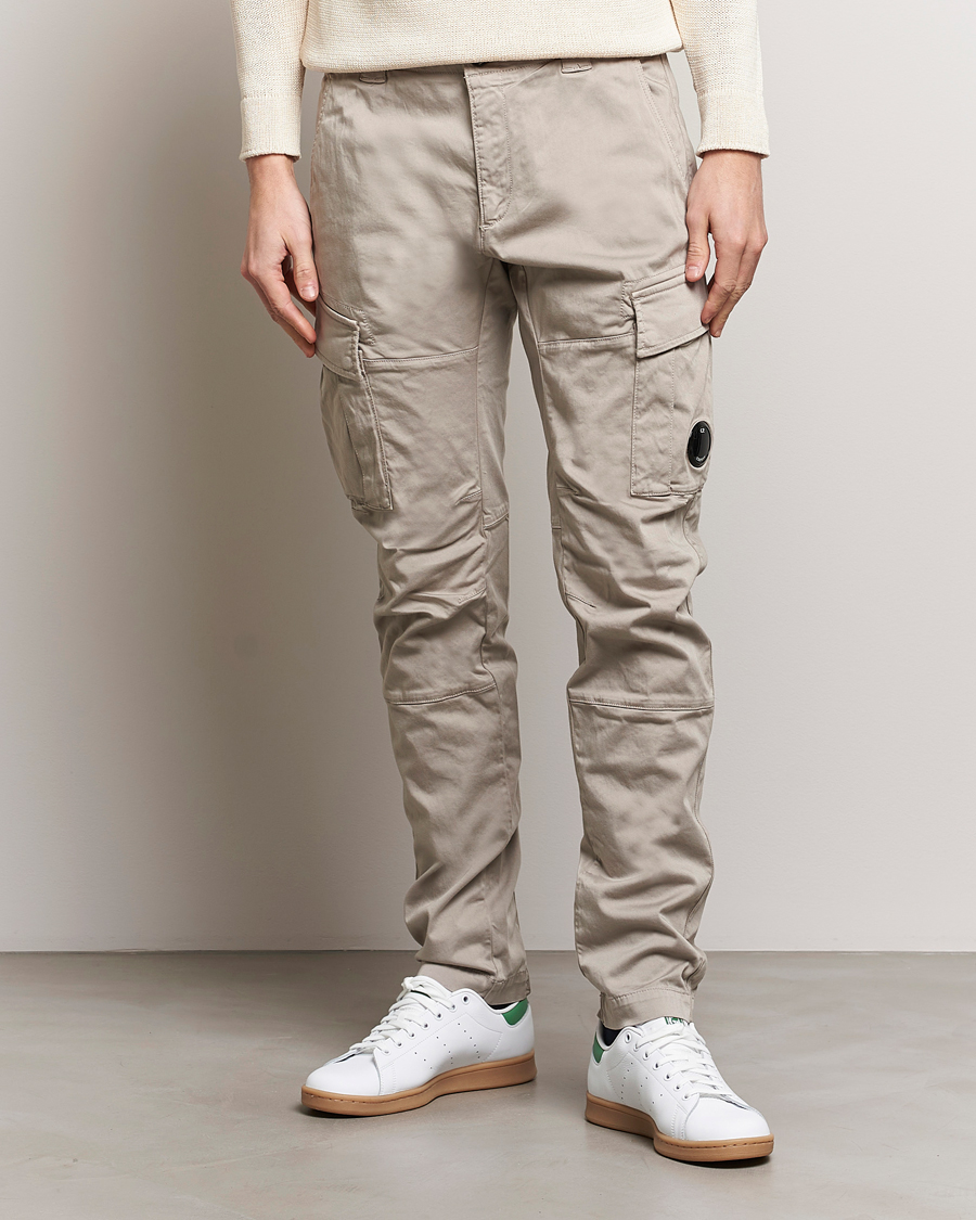 Herren | Kleidung | C.P. Company | Satin Stretch Cargo Pants Beige