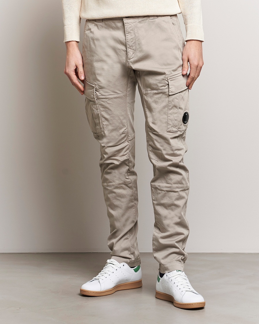 Herren | Cargohosen | C.P. Company | Satin Stretch Cargo Pants Beige