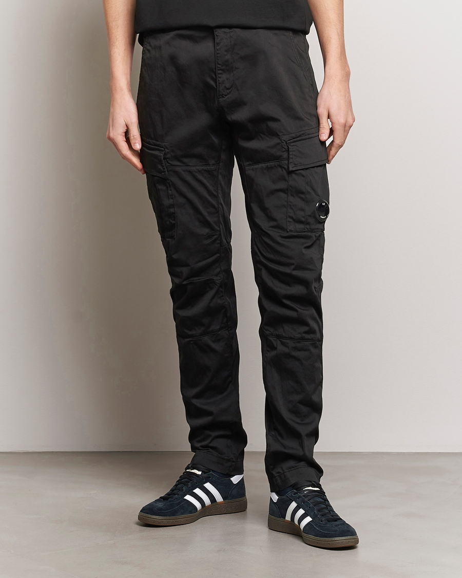 Herr | Kläder | C.P. Company | Satin Stretch Cargo Pants Black