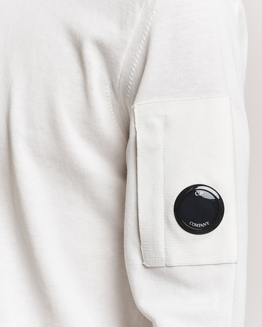 Herren | Pullover | C.P. Company | Old Dyed Cotton Crepe Crewneck White