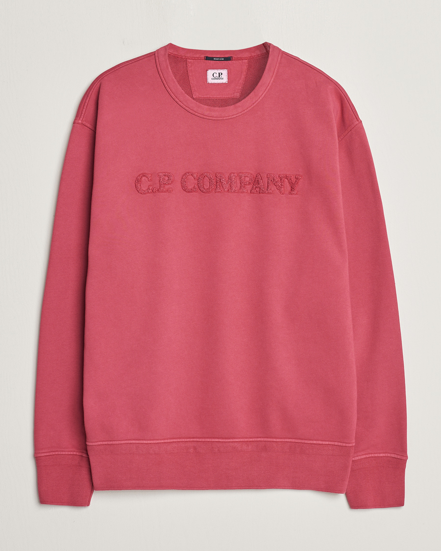 Herren | Pullover | C.P. Company | Resist Dyed Cotton Logo Sweatshirt Wine