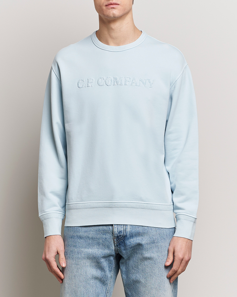 Herren | Sweatshirts | C.P. Company | Resist Dyed Cotton Logo Sweatshirt Mint