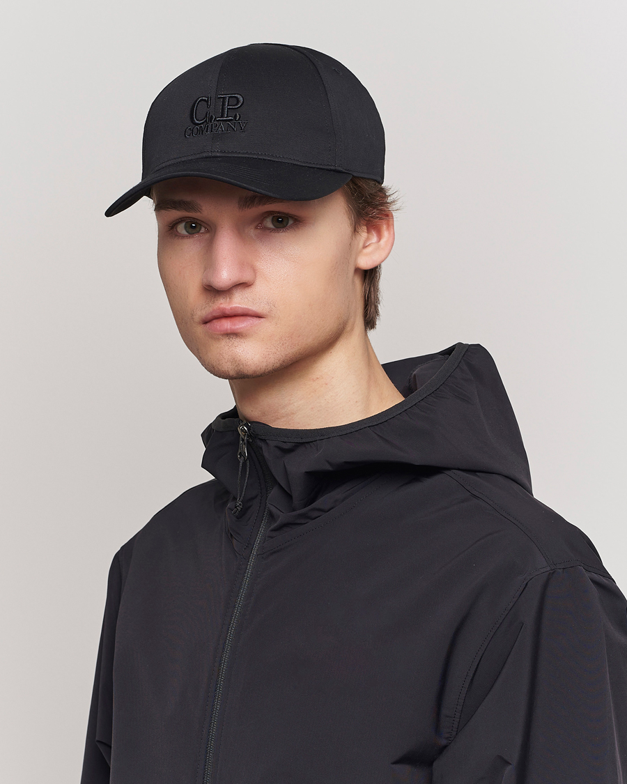 Herr | Kepsar | C.P. Company | Cotton Gabardine Cap Black