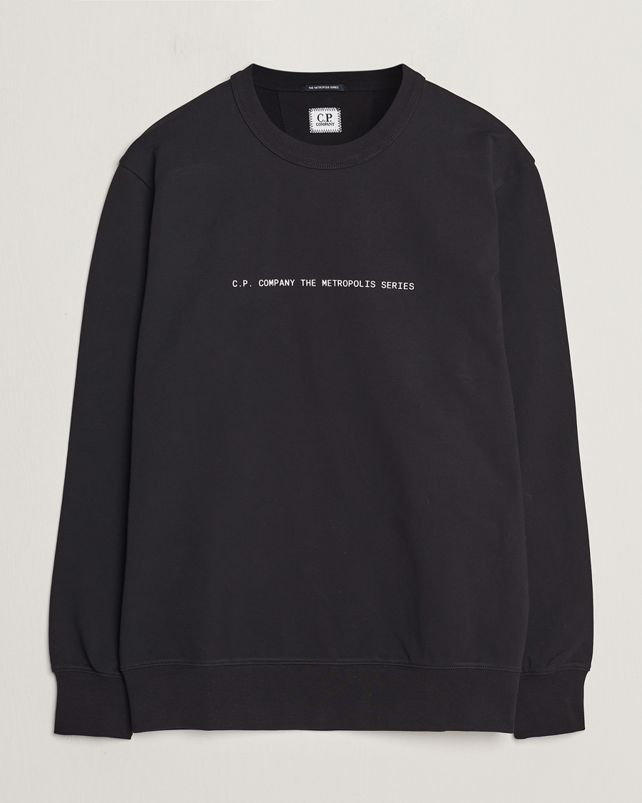 Herren | Pullover | C.P. Company | Metropolis Printed Logo Sweatshirt Black