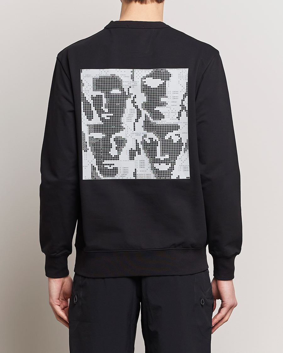 Herren | Pullover | C.P. Company | Metropolis Printed Logo Sweatshirt Black
