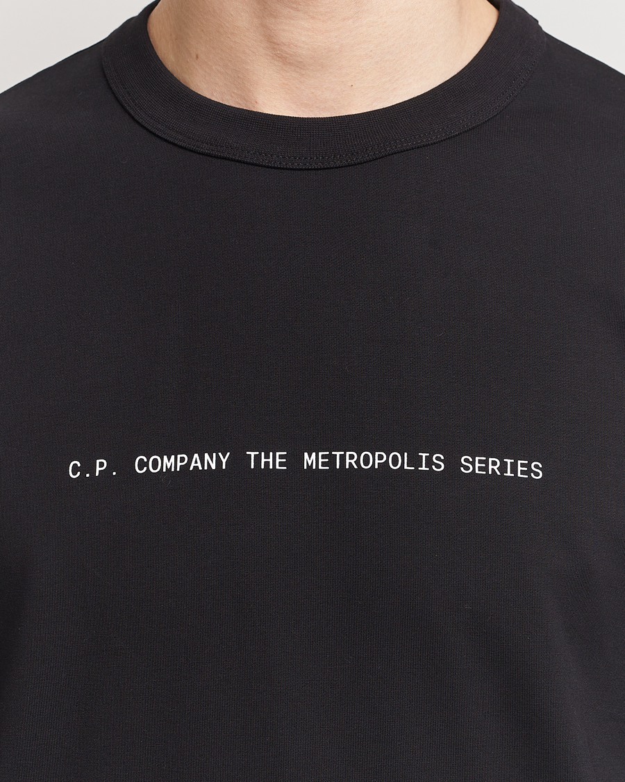 Herren | Pullover | C.P. Company | Metropolis Printed Logo Sweatshirt Black