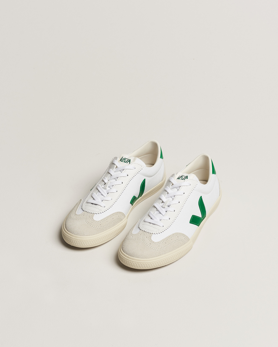 Herren | Sneaker mit niedrigem Schaft | Veja | Volley Sneaker White/Emeraude