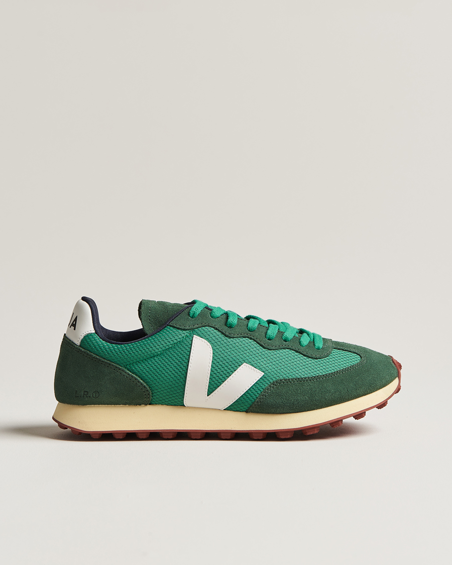 Herren | Veja Rio Branco Running Sneaker Emeraude/White | Veja | Rio Branco Running Sneaker Emeraude/White