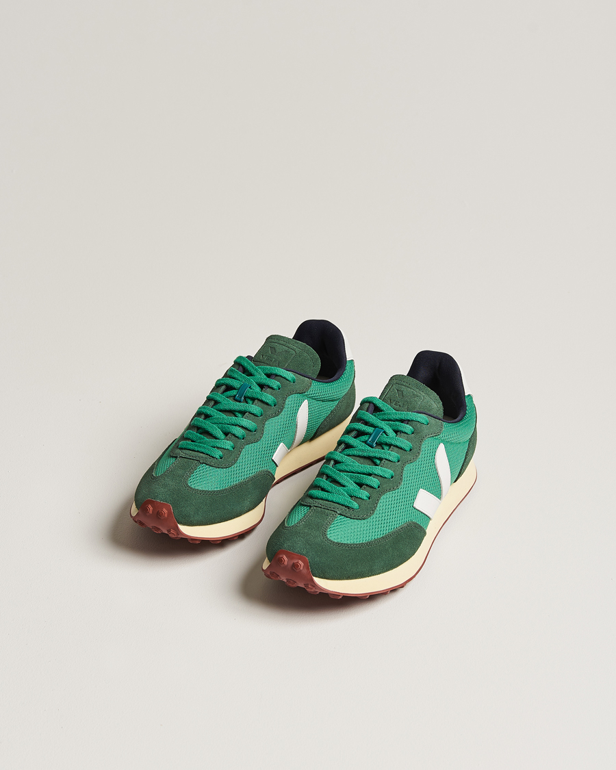 Herren | Veja Rio Branco Running Sneaker Emeraude/White | Veja | Rio Branco Running Sneaker Emeraude/White