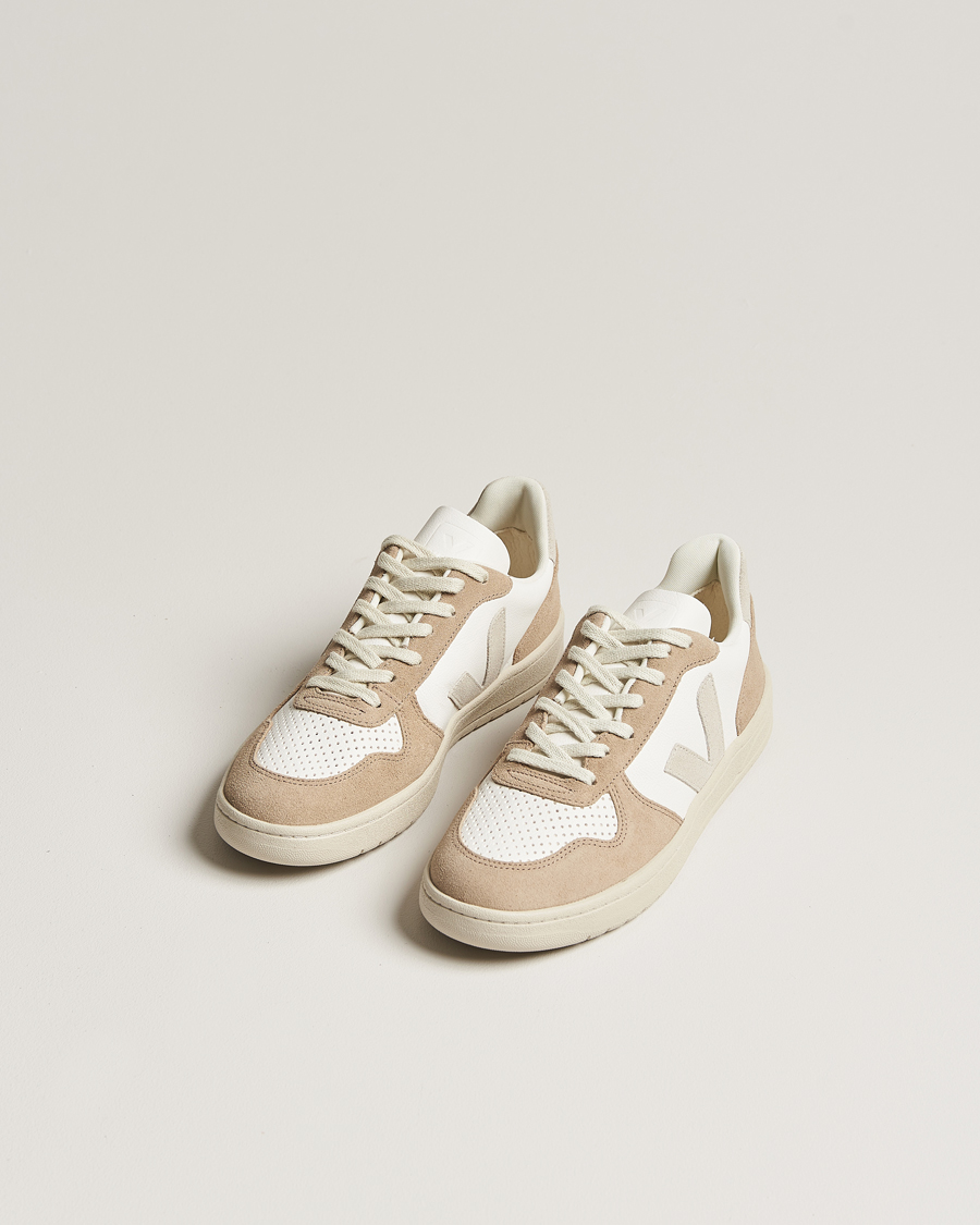 Men |  | Veja | V-10 Chromefree Leather Extra White/Natural Sahara