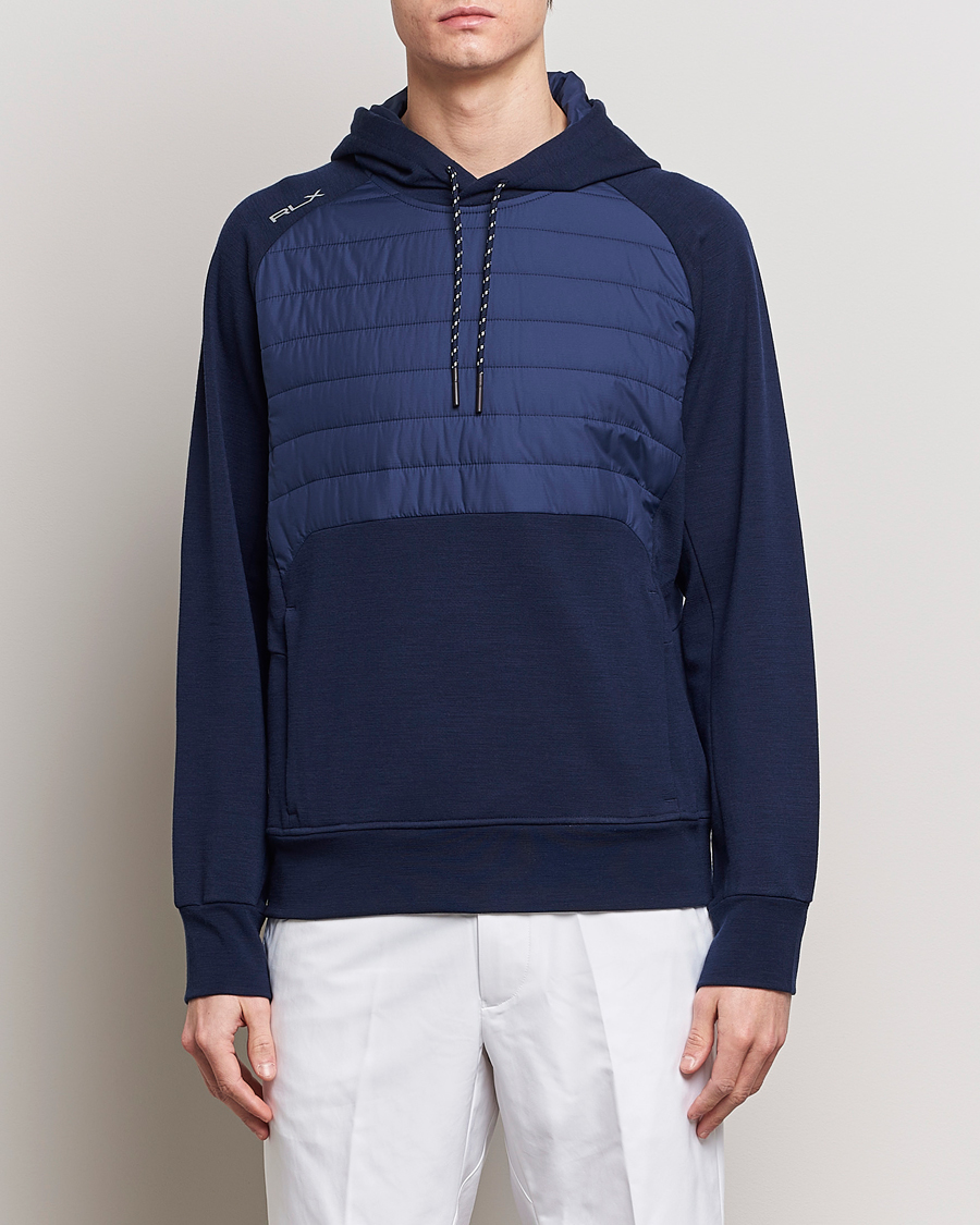 Men |  | RLX Ralph Lauren | Performance Hybrid  Hoodie Refined Navy