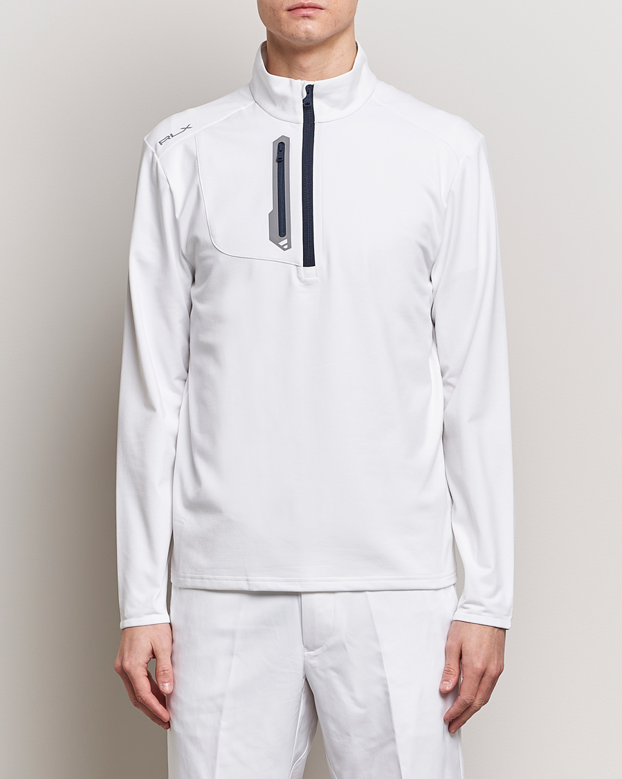 Herren | Pullover | RLX Ralph Lauren | Luxury Jersey Half Zip Ceramic White