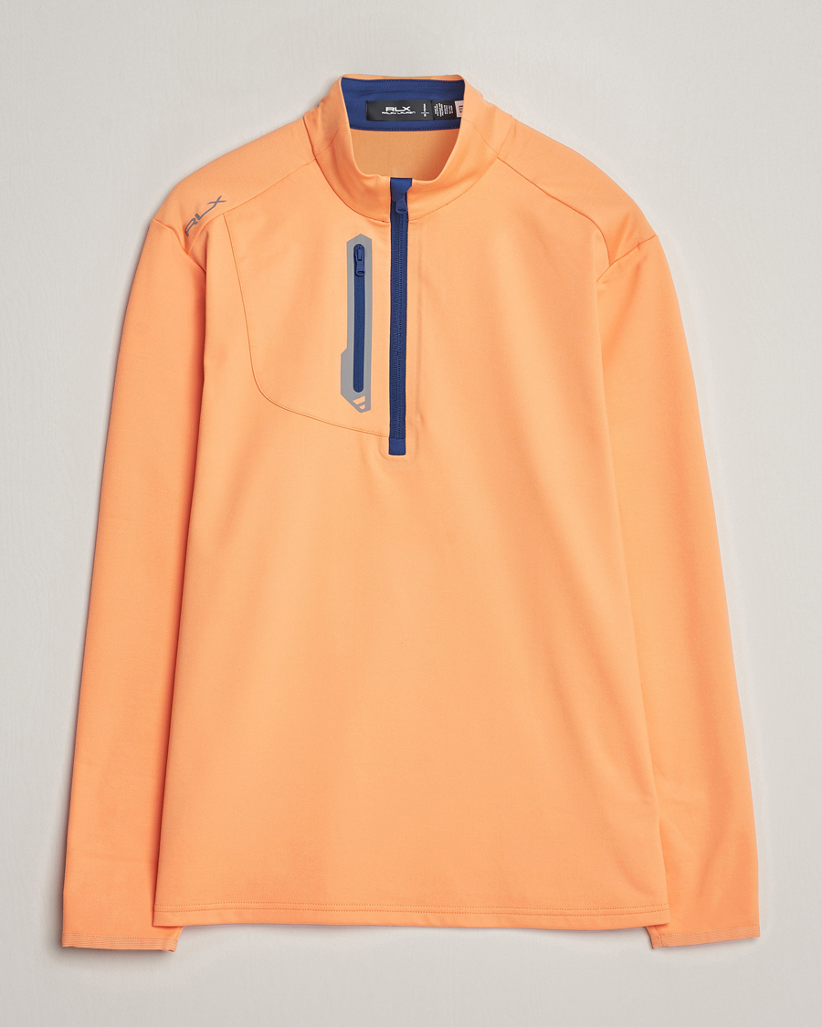 Herren | Pullover | RLX Ralph Lauren | Luxury Jersey Half Zip Poppy Orange