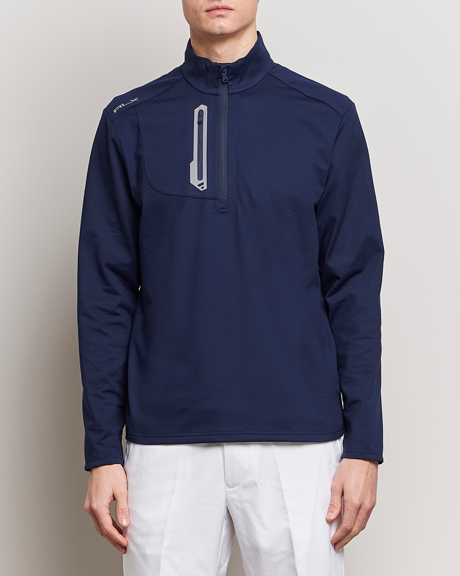 RLX Ralph Lauren Luxury Jersey Half Zip Refined Navy