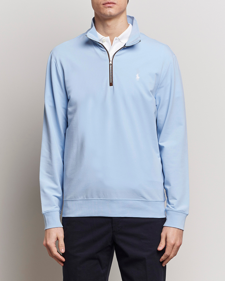 Men | Polo Ralph Lauren Golf | Polo Ralph Lauren Golf | Terry Jersey Half Zip Sweater Office Blue