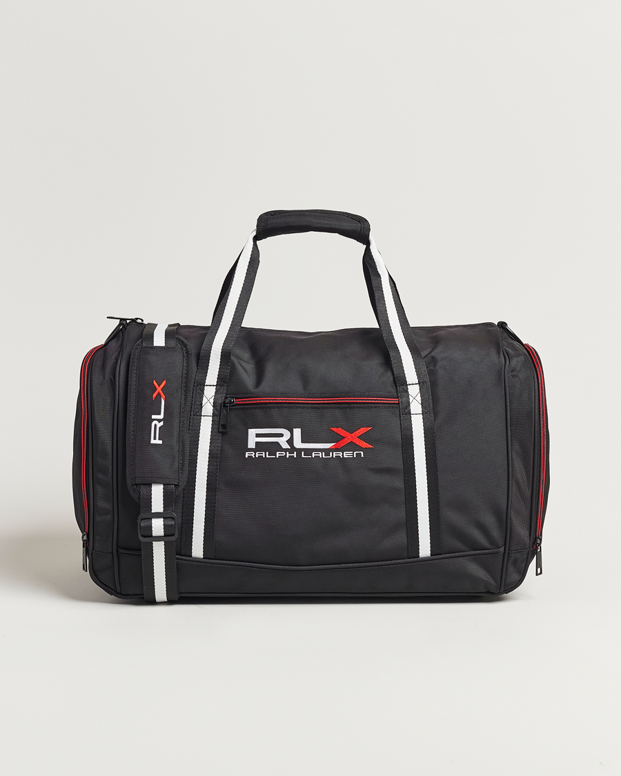 Red and black ralph lauren duffle bag deals