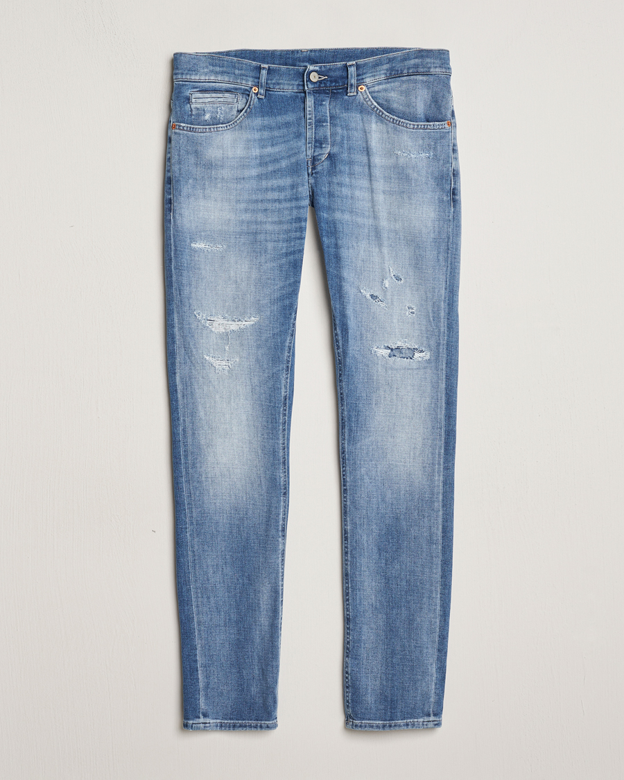 Herren | Jeans | Dondup | George Distressed Jeans Light Blue