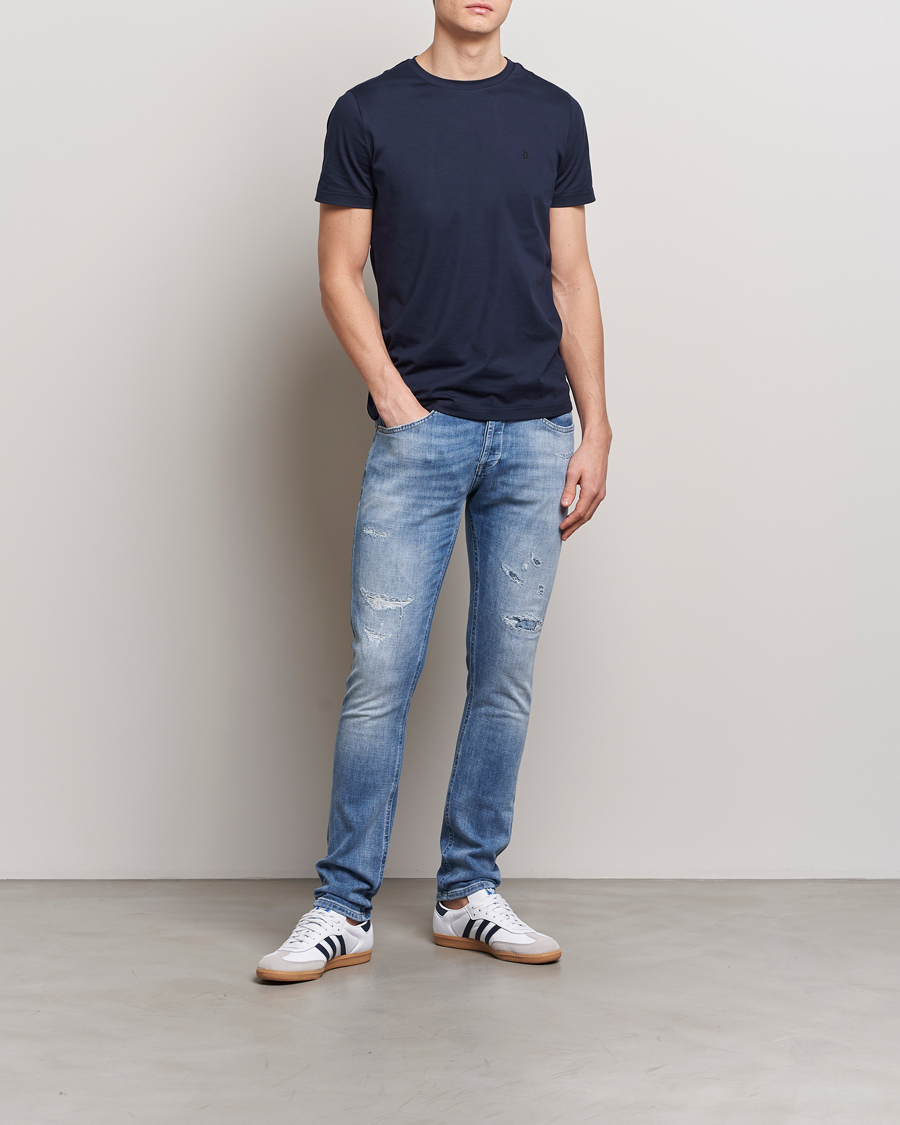 Herren | Jeans | Dondup | George Distressed Jeans Light Blue