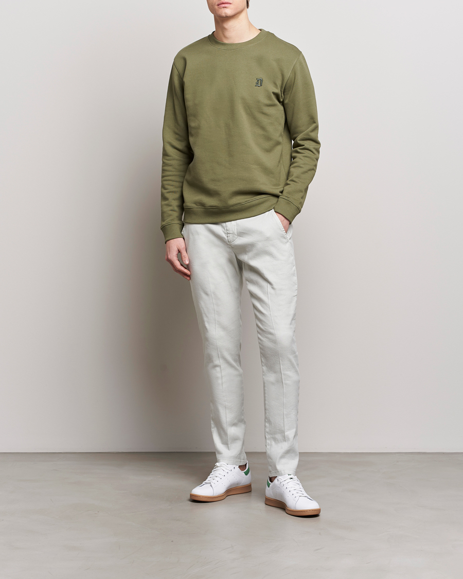 Herren | Hosen | Dondup | Gaubert Linen Stretch Chinos Light Grey