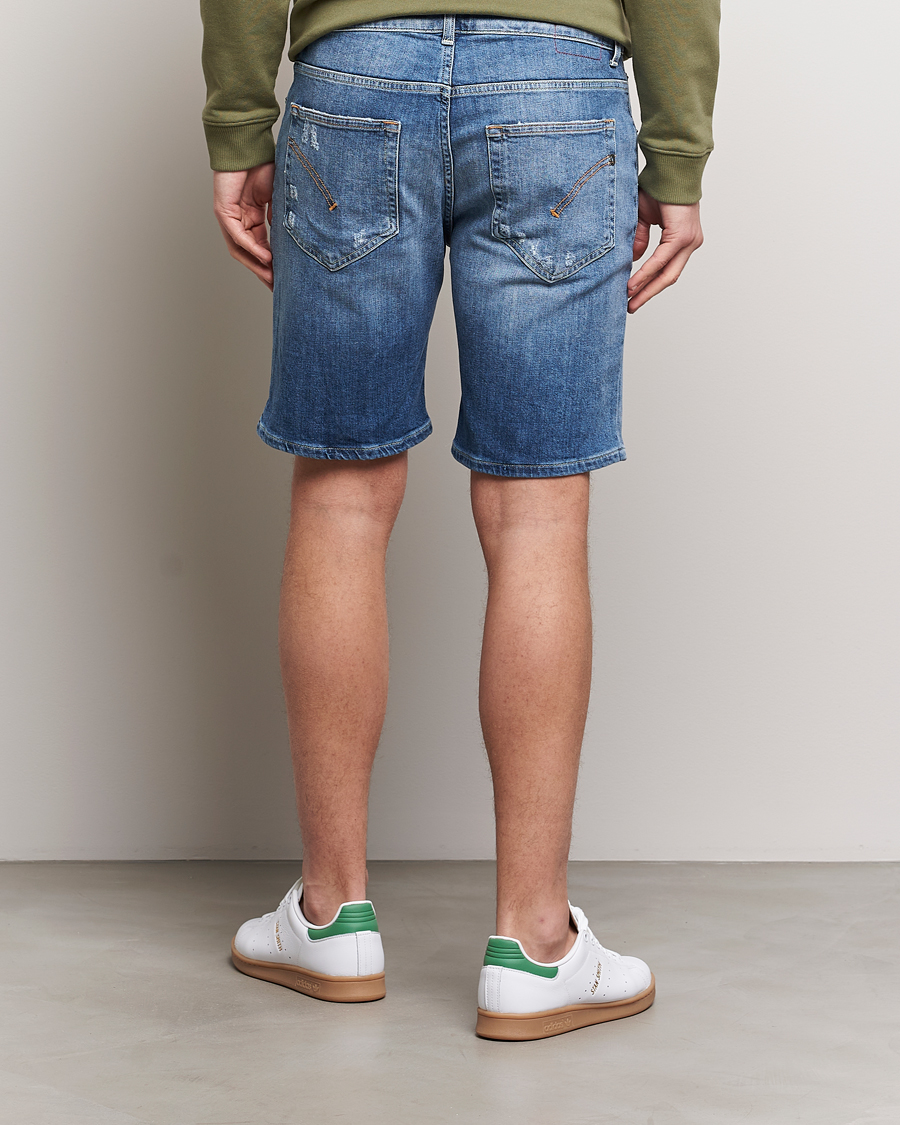 Herren | Shorts | Dondup | Derek Destroyed Denim Shorts Medium Blue