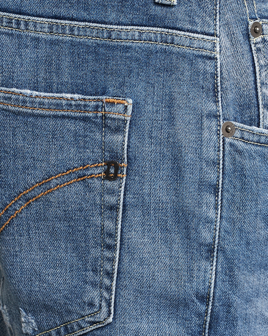 Herren | Shorts | Dondup | Derek Destroyed Denim Shorts Medium Blue