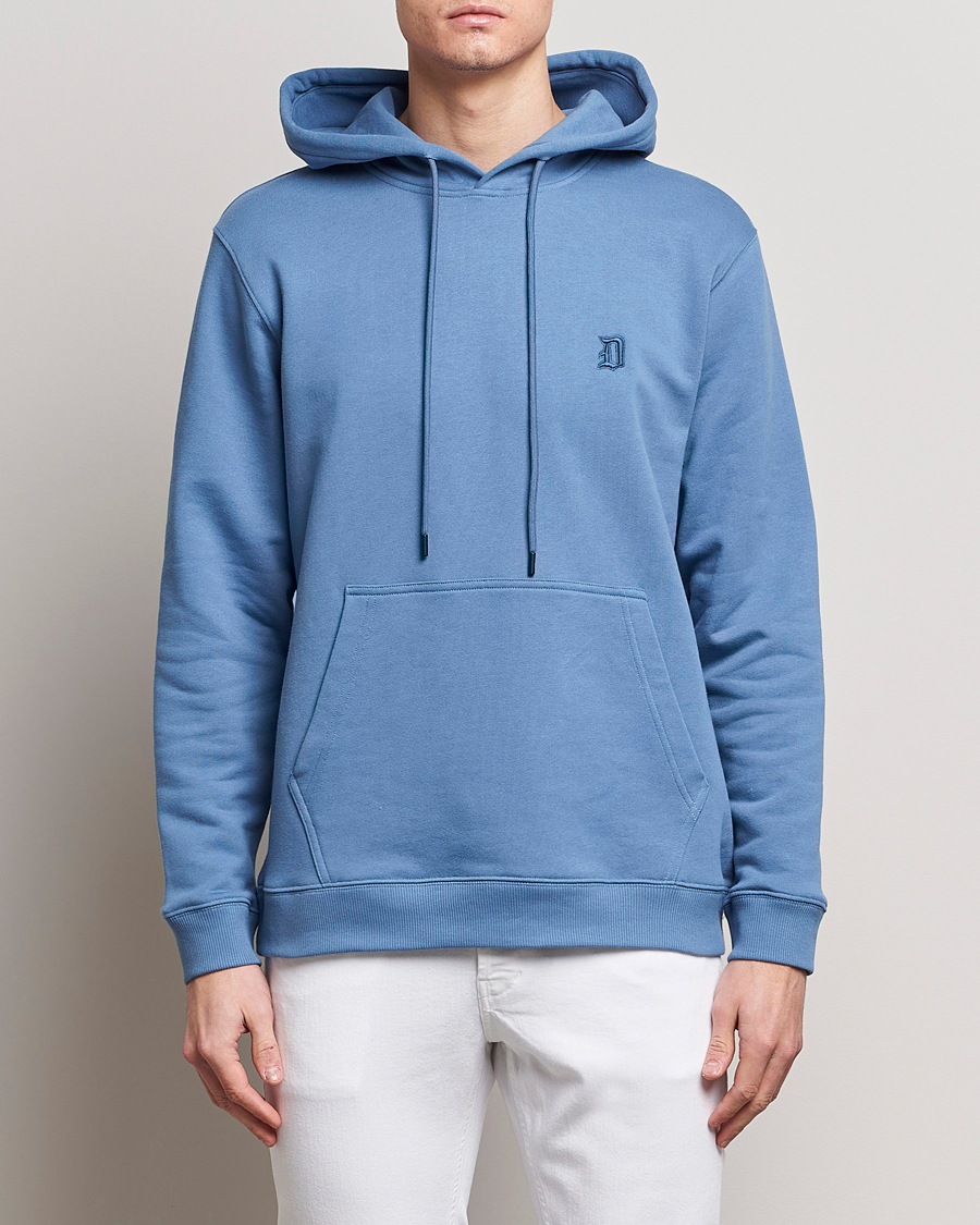 Men |  | Dondup | Logo Hoodie Washed Blue