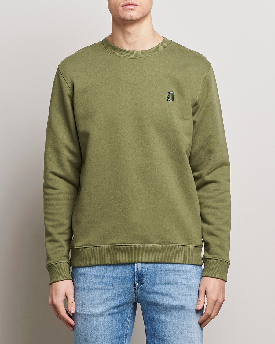 Herren |  | Dondup | Loco Crew Neck Sweatshirt Olive Green