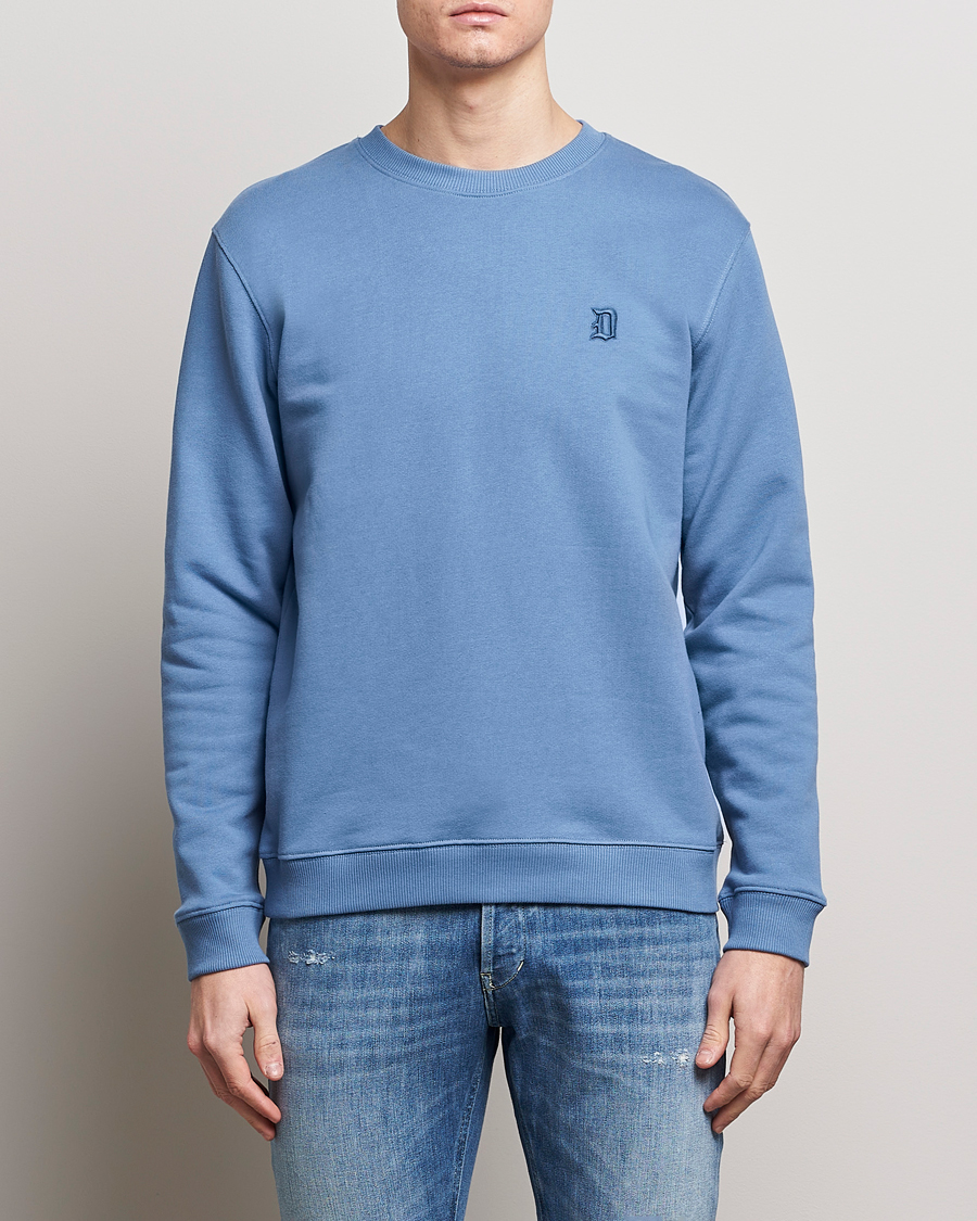 Herren |  | Dondup | Loco Crew Neck Sweatshirt Washed Blue