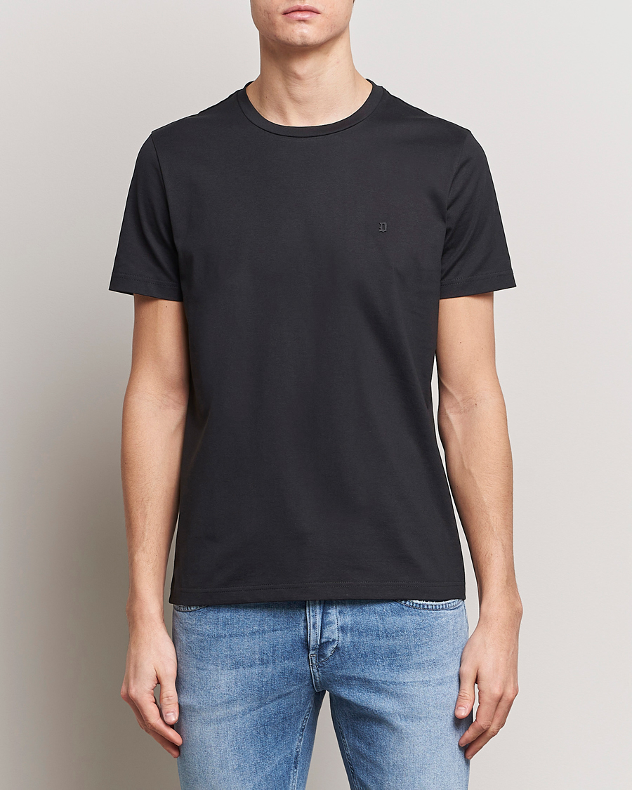 Herren | Dondup | Dondup | Logo Crew Neck T-Shirt Black