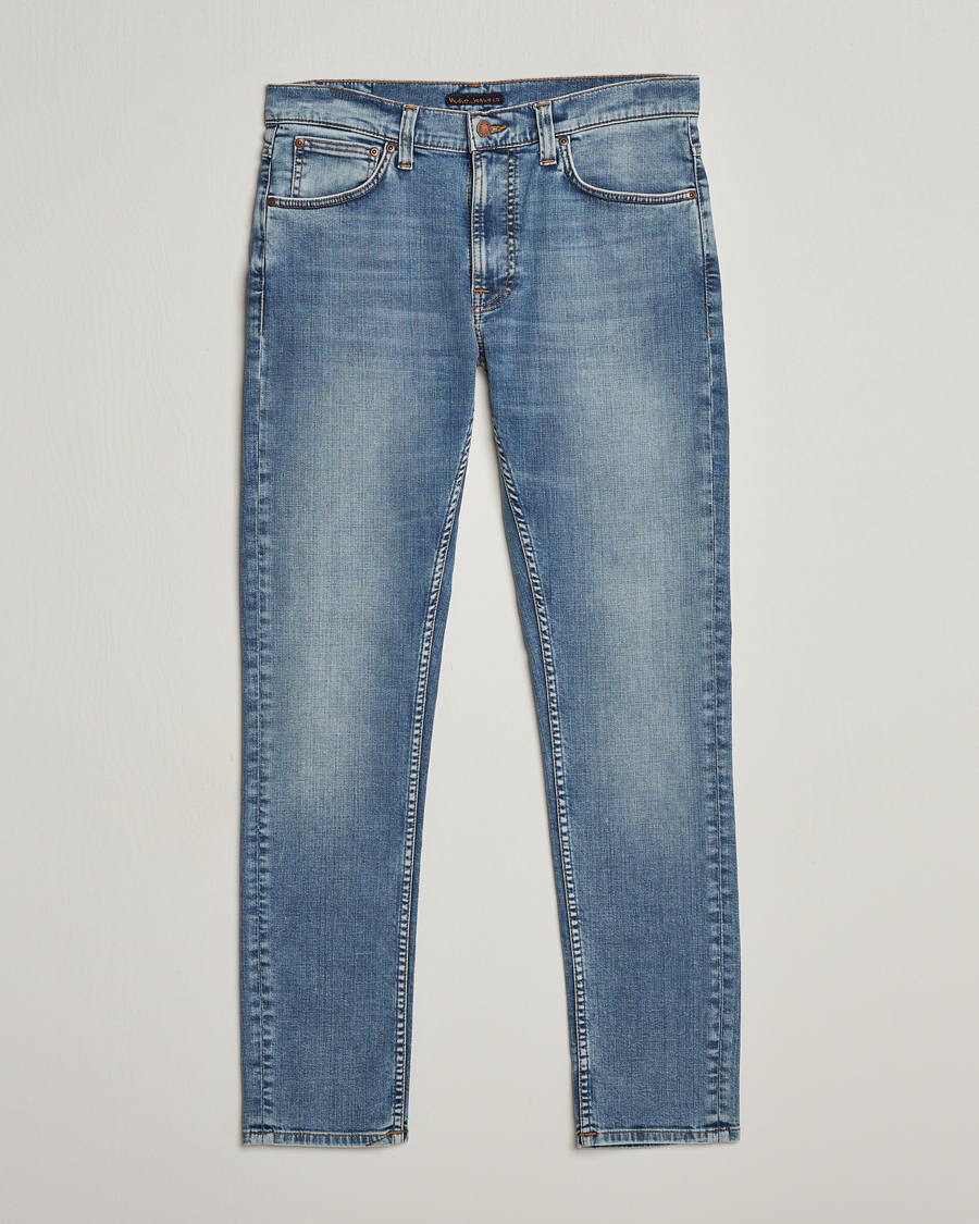 Herren | Jeans | Nudie Jeans | Lean Dean Jeans Broken Blue