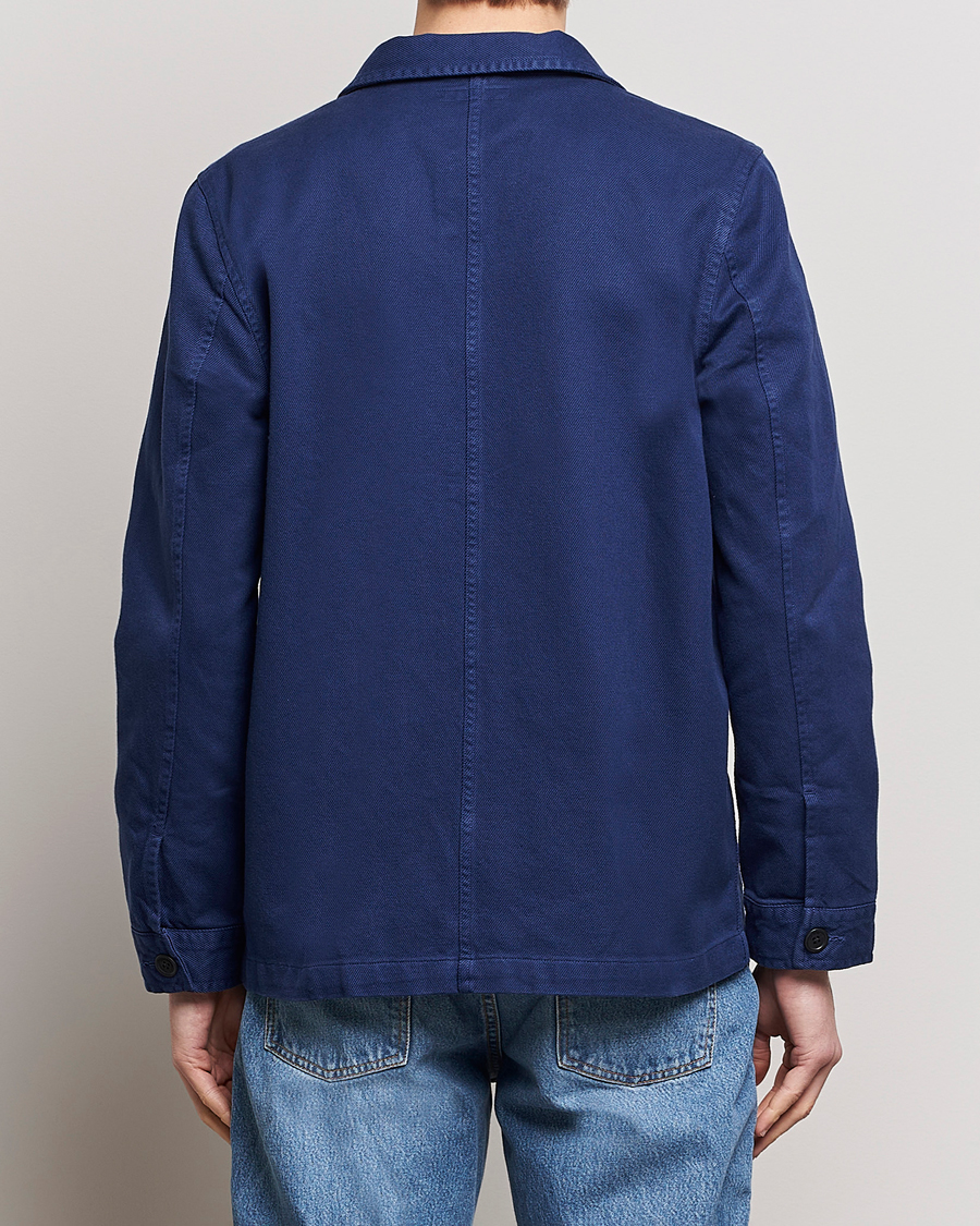 Herren | Hemden | Nudie Jeans | Barney Worker Overshirt Mid Blue