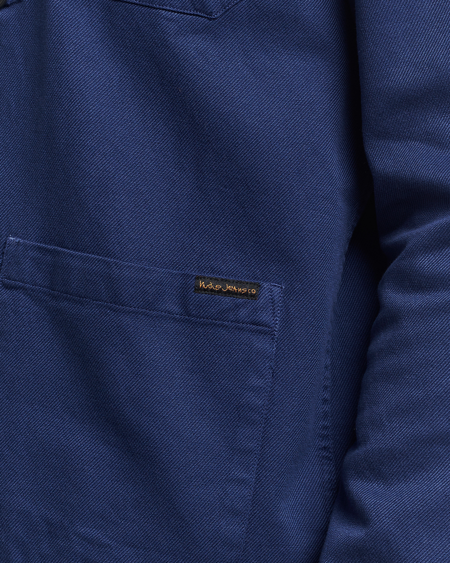 Herren | Hemden | Nudie Jeans | Barney Worker Overshirt Mid Blue