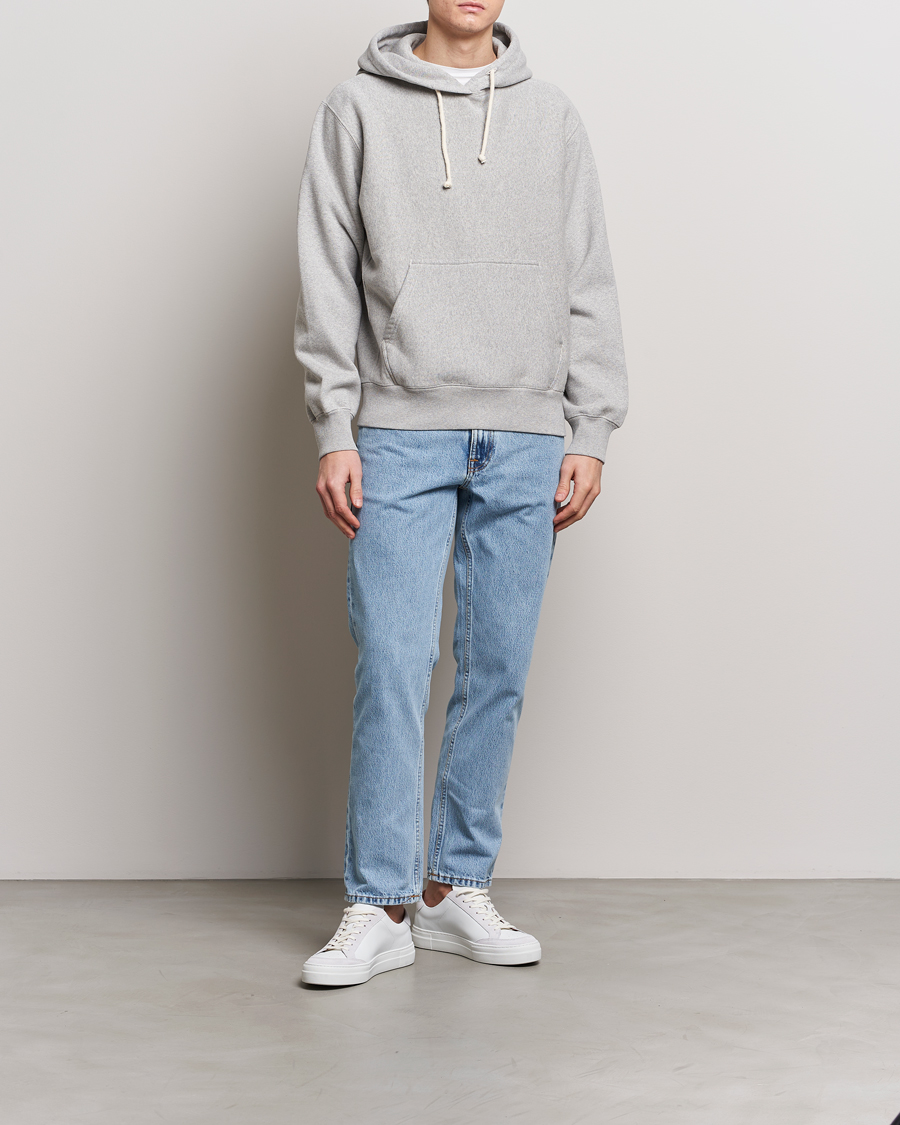 Herren | Pullover | Nudie Jeans | Fredrik Hoodie Grey Melange