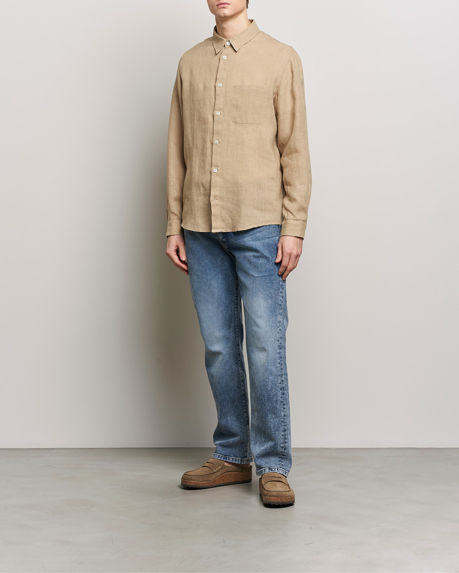 Herren | Hemden | A.P.C. | Cassel Linen Shirt Beige