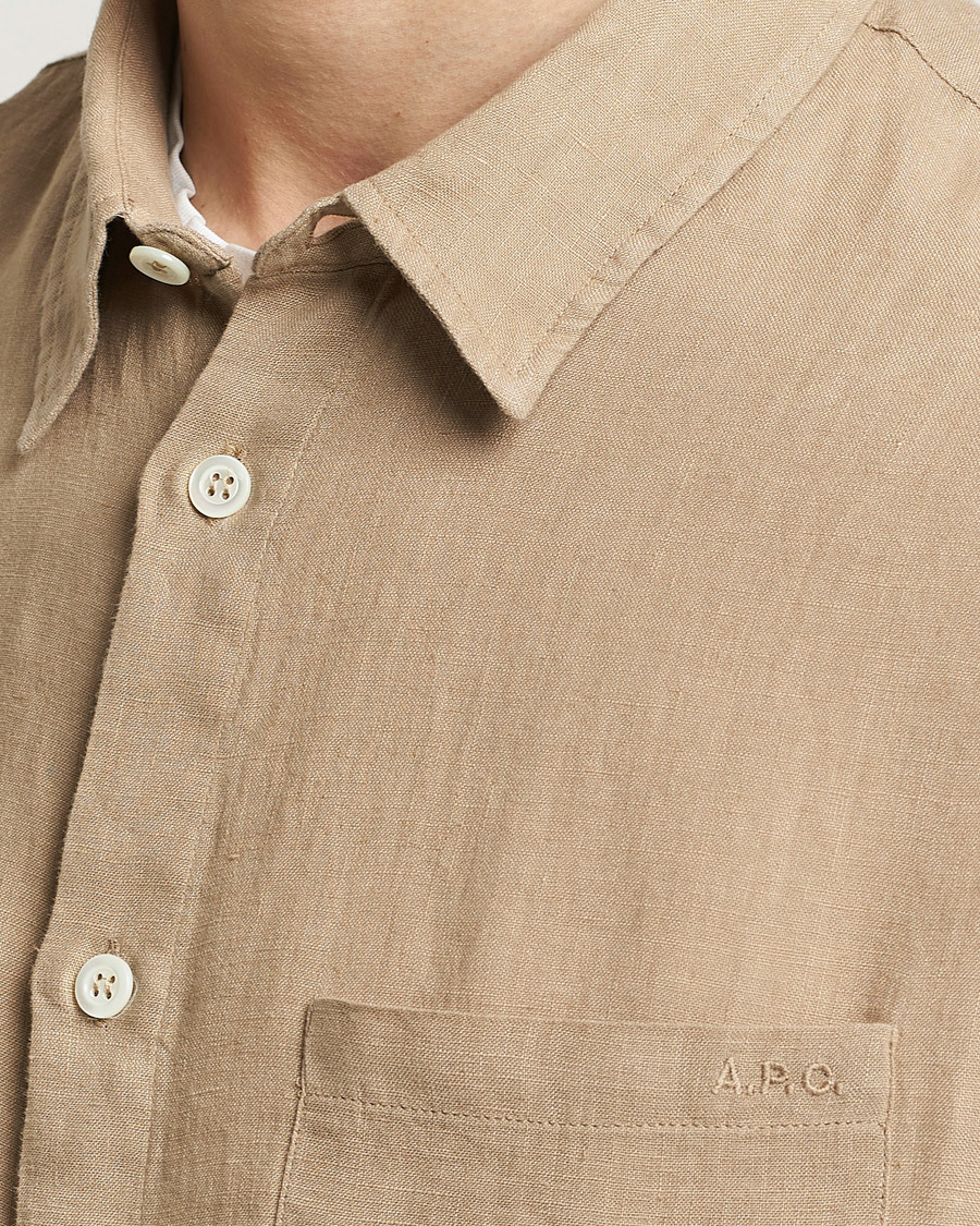 Herren | Hemden | A.P.C. | Cassel Linen Shirt Beige