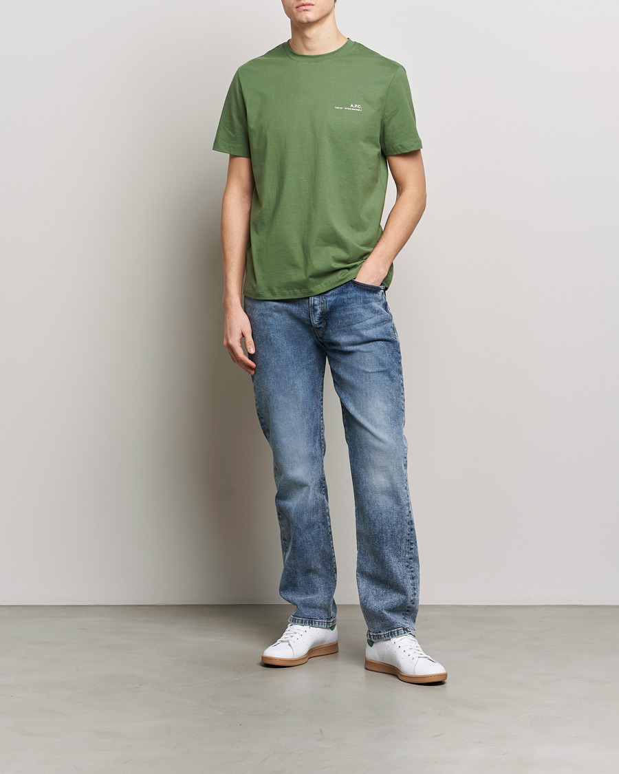 Herren | T-Shirts | A.P.C. | Item T-shirt Gray Green