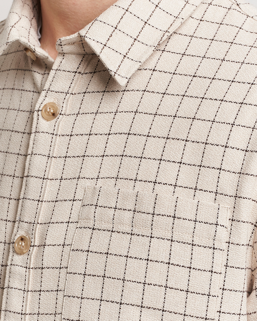 Herren | Hemden | A.P.C. | Trek Checked Overshirt Ecru