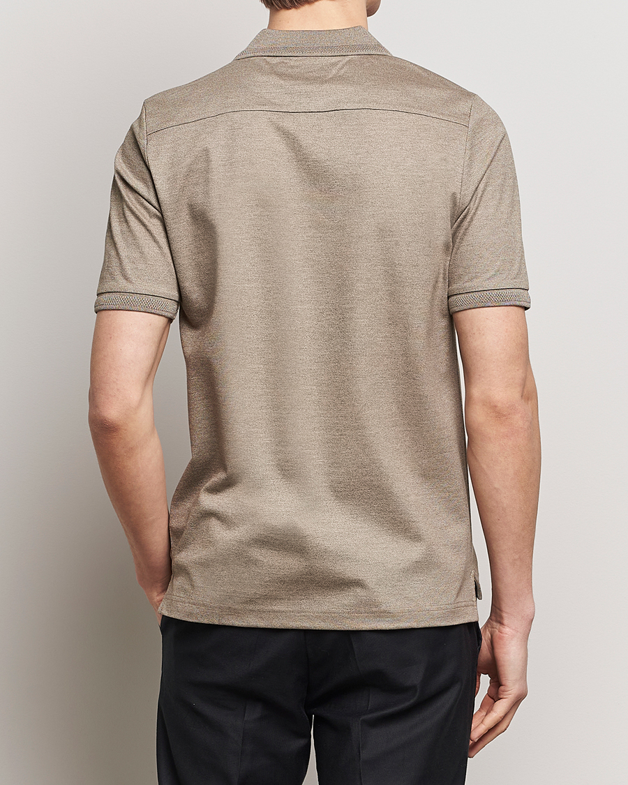Herren | Poloshirts | Eton | Pique Polo Shirt Beige
