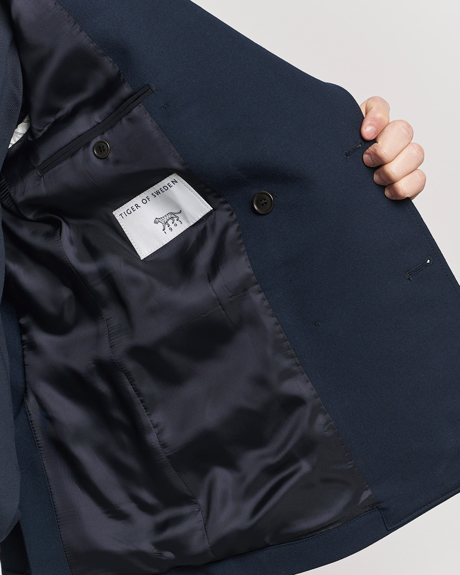 Herren | Sakkos | Tiger of Sweden | Jeen Double Breasted Blazer Light Ink
