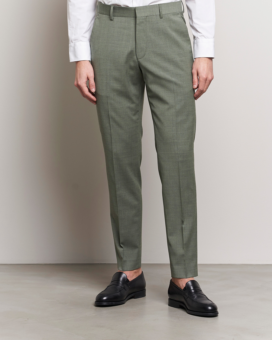 Herr | Byxor | Tiger of Sweden | Tenuta Wool Travel Suit Trousers Shadow