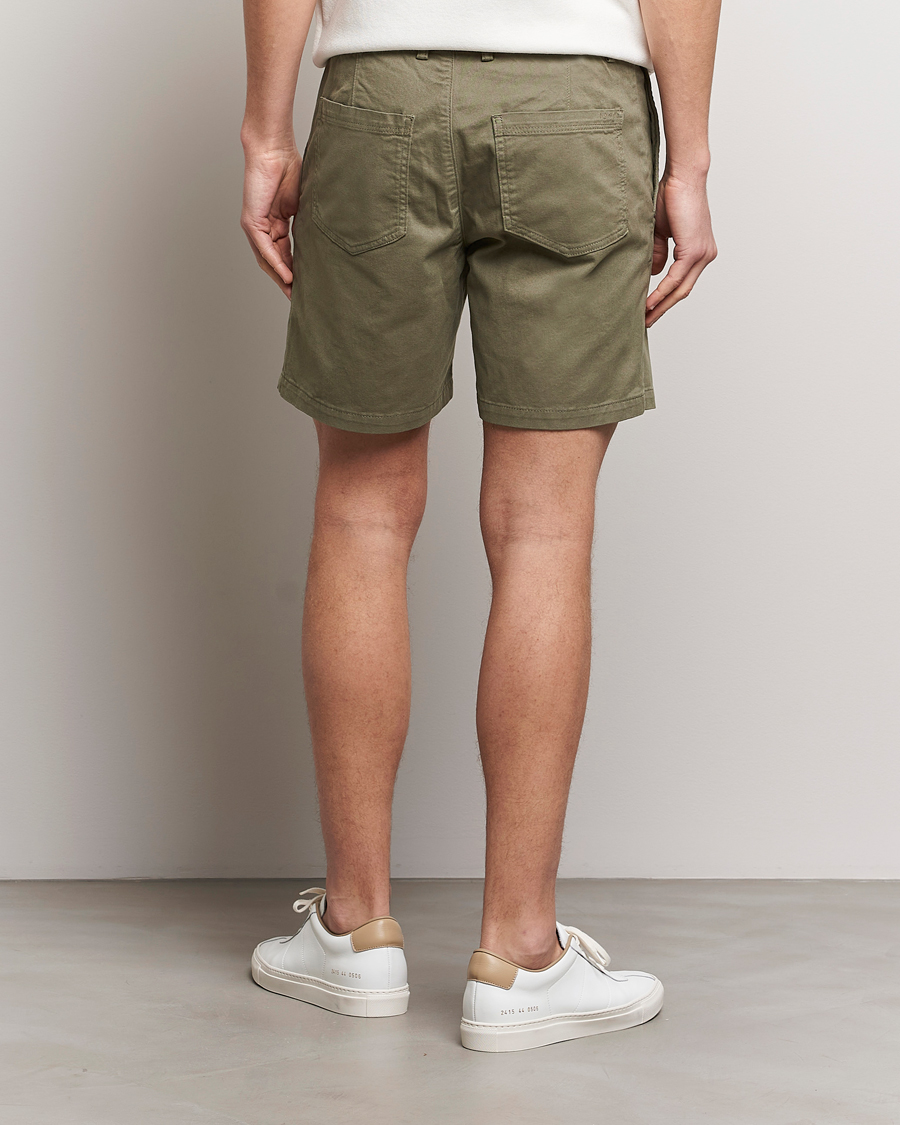 Herren | Shorts | Tiger of Sweden | Caid Cotton Chino Shorts Dusty Green