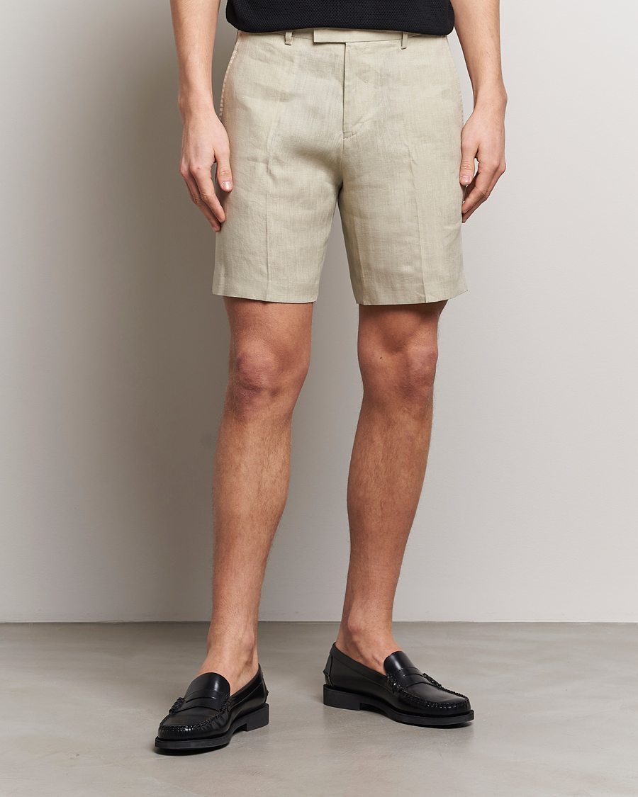 Herr | Tiger of Sweden | Tiger of Sweden | Thiago Linen Shorts Dawn Misty