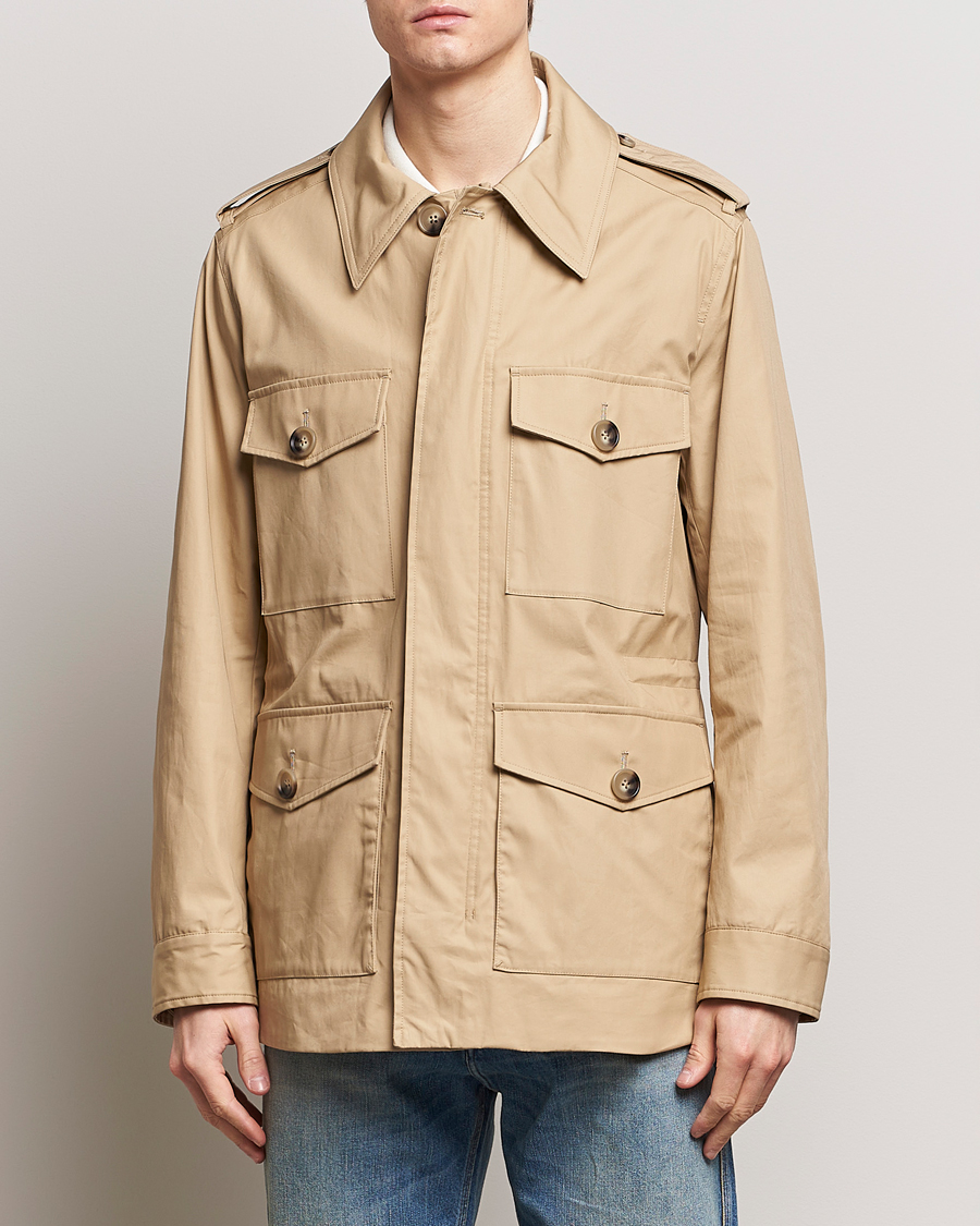 Herren | Tiger of Sweden | Tiger of Sweden | Bendrik Cotton Field Jacket Moon Stone