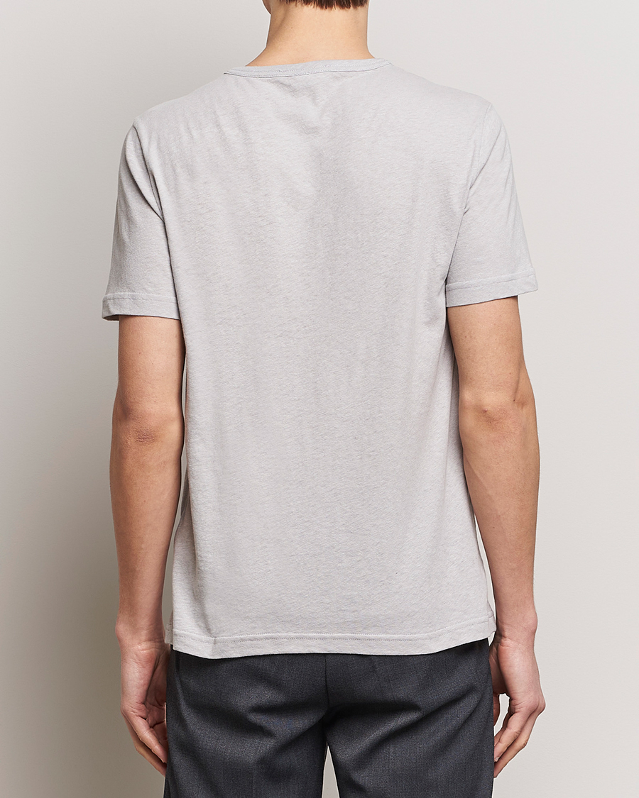 Herren | T-Shirts | Tiger of Sweden | Olaf Cotton/Linen Crew Neck T-Shirt Granite