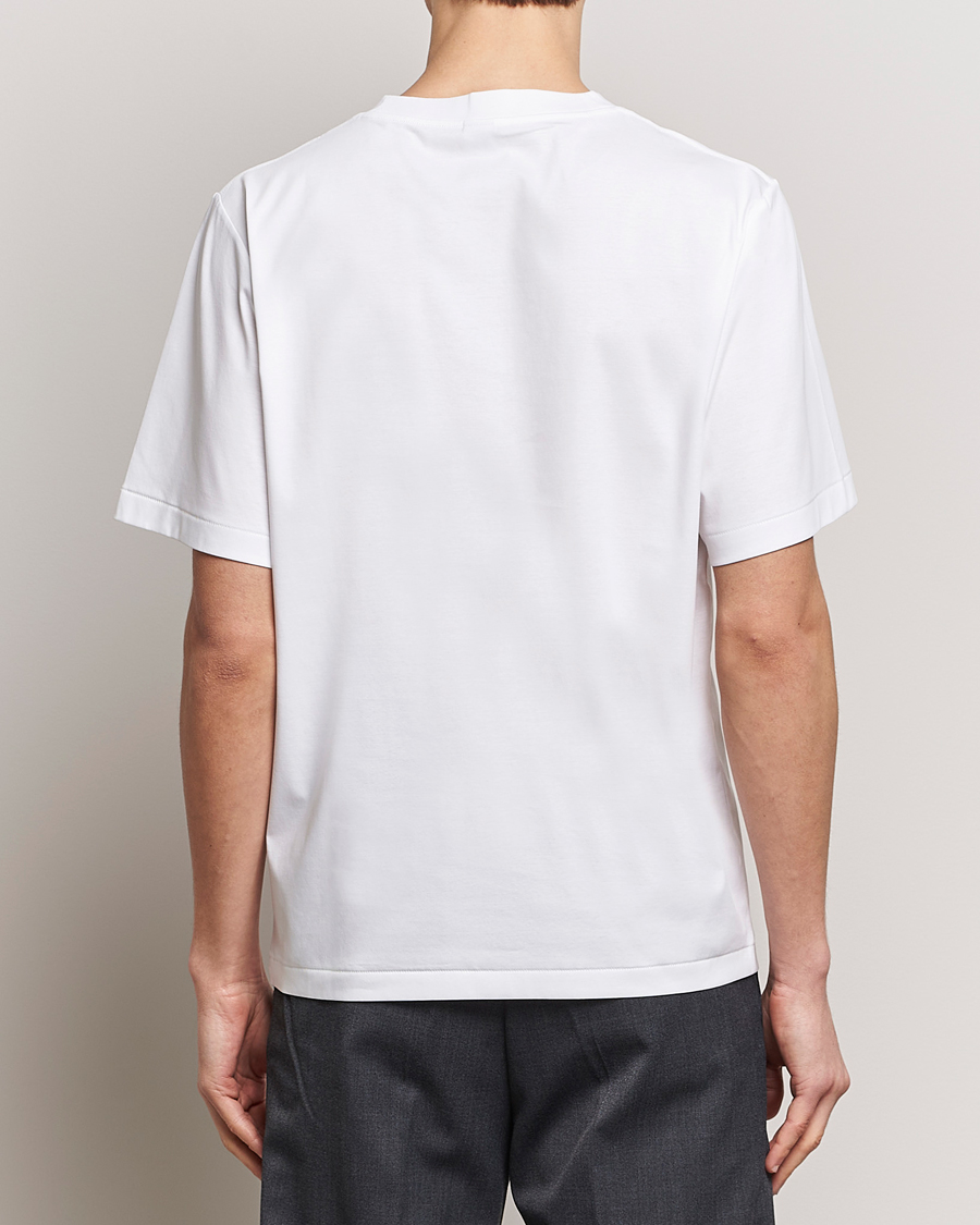 Herren | T-Shirts | Tiger of Sweden | Mercerized Cotton Crew Neck T-Shirt Pure White