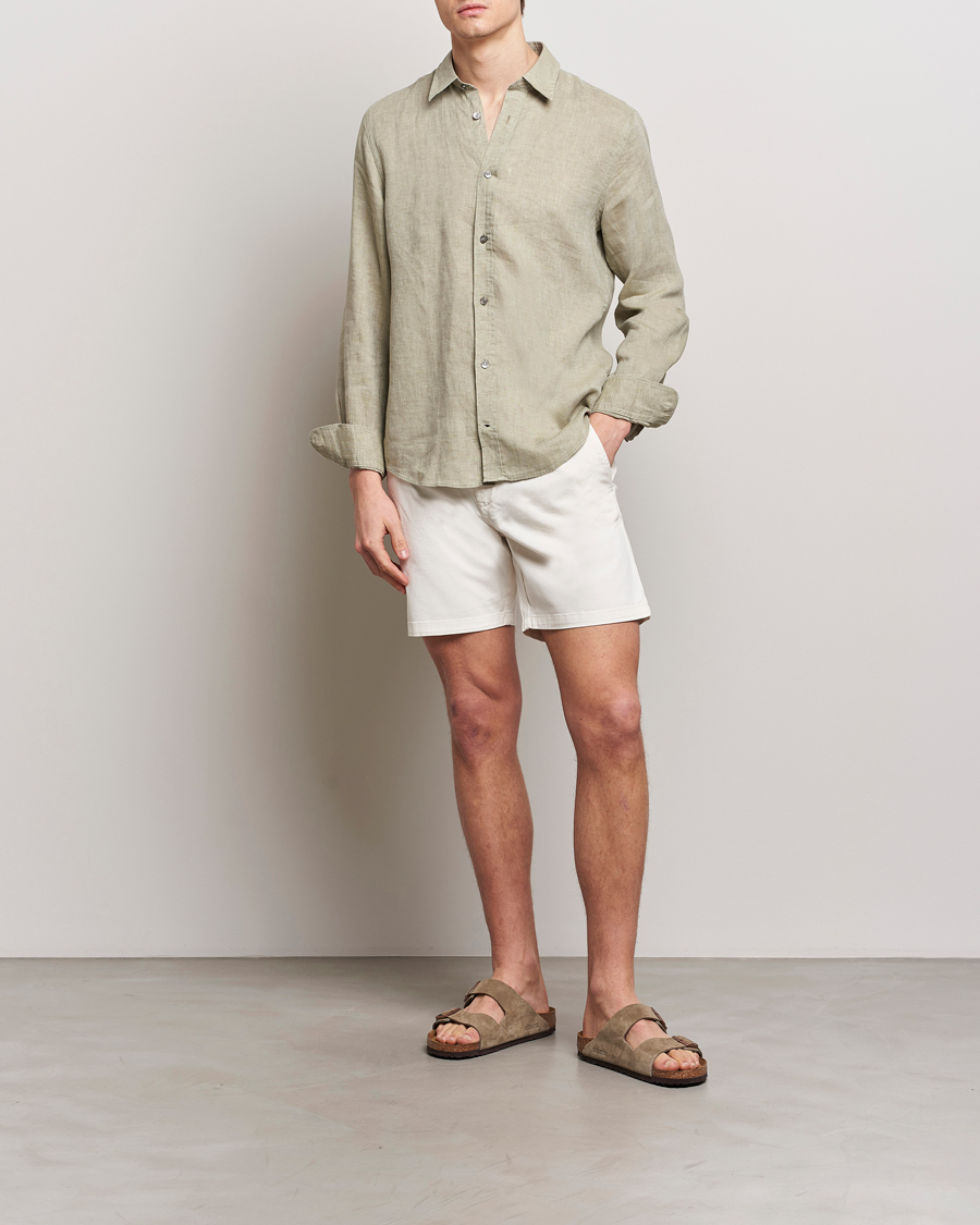 Herren | Hemden | Tiger of Sweden | Spenser Linen Shirt Olive Green