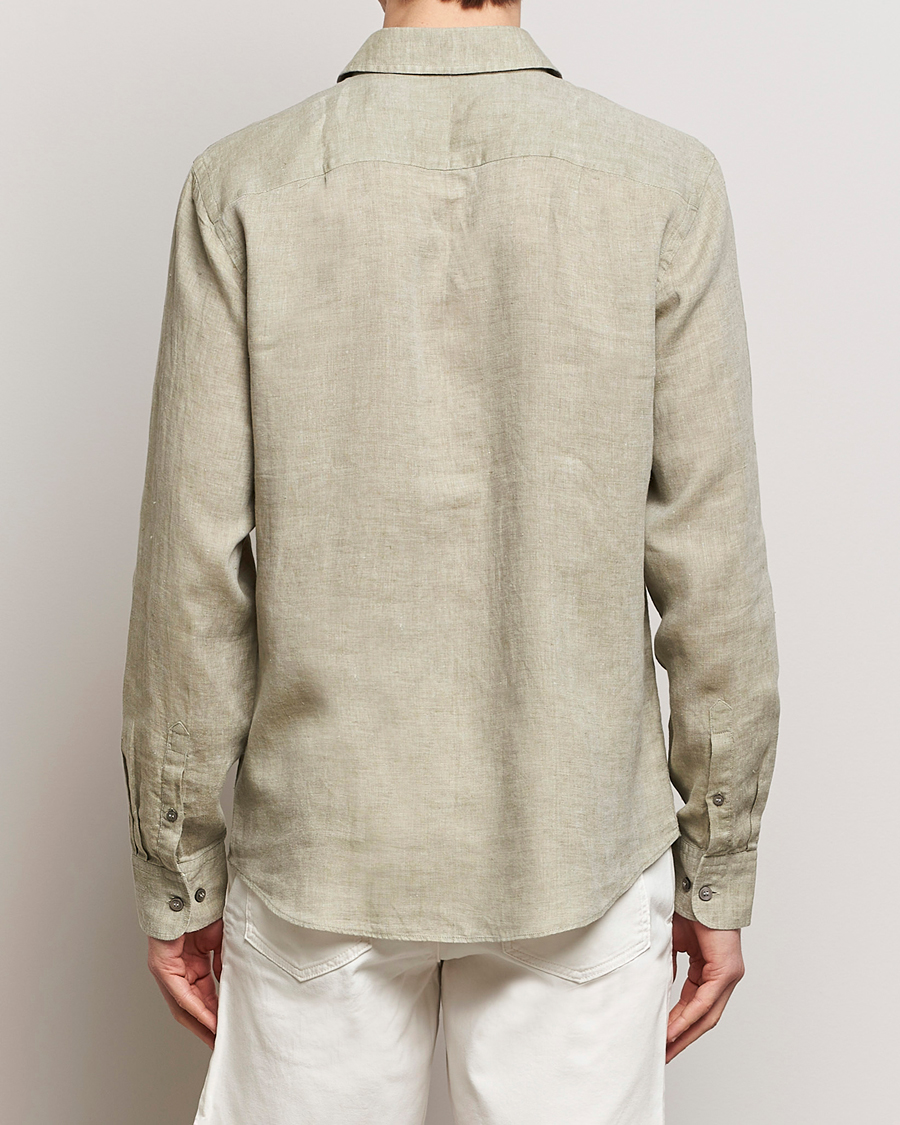 Herren | Hemden | Tiger of Sweden | Spenser Linen Shirt Olive Green