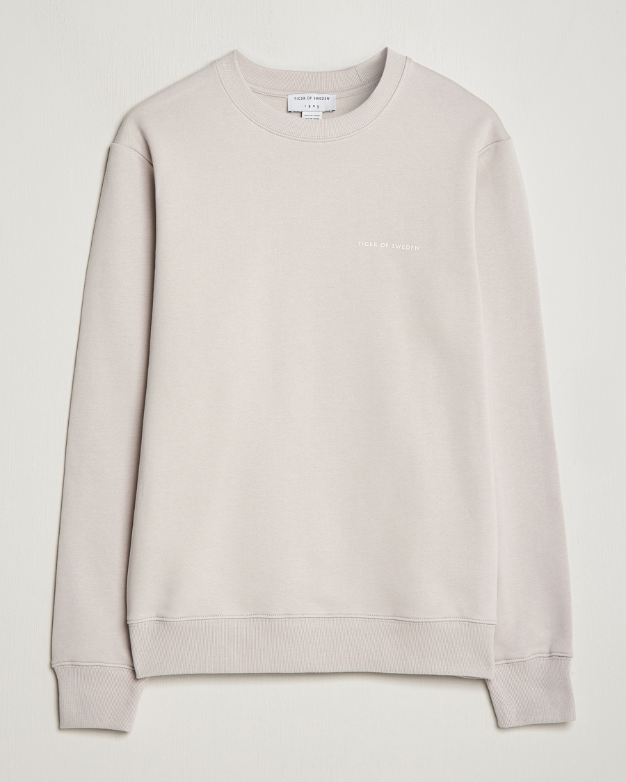 Herren | Pullover | Tiger of Sweden | Emerson Crew Neck Sweatshirt Grey Sand
