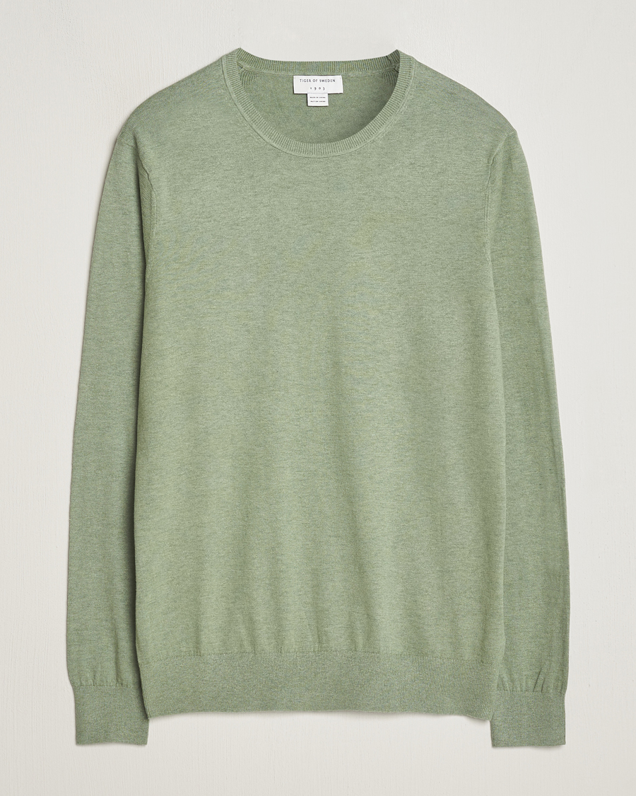 Herren | Pullover | Tiger of Sweden | Michas Cotton/Linen Knitted Sweater Shadow